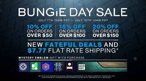 画像ギャラリー No.001のサムネイル画像 / 「Destiny 2」の関連グッズをお得な価格で購入できる。毎年恒例の「Bungieの日」セール，Bungie Storeで開催