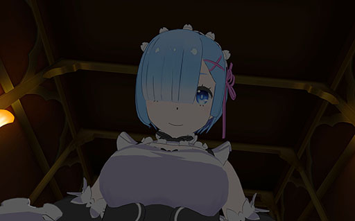 画像ギャラリー No.006のサムネイル画像 / レムの膝枕や添い寝を実体験できる!? スマホ向けVRアプリ「VRでレムと異世界生活〜膝枕編」と「添寝編」が5月26日に配信