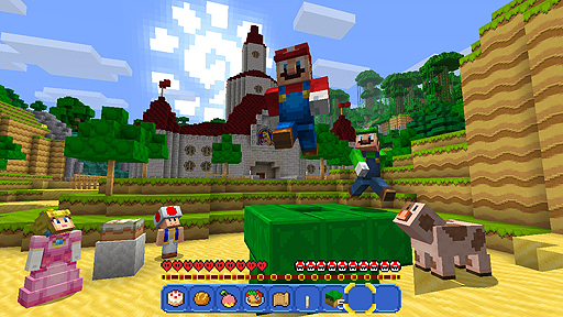 画像ギャラリー No.005のサムネイル画像 / Nintendo Switch版「Minecraft」が5月12日より配信へ。画面分割での4人プレイに対応，「スーパーマリオ マッシュアップパック」の収録も