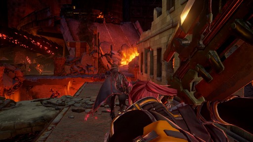 画像ギャラリー No.011のサムネイル画像 / 「CODE VEIN」，離ればなれになった仲間を探す「ヤクモ」と，絶えることのない炎に包まれたフィールド「火の降る街」の情報が公開