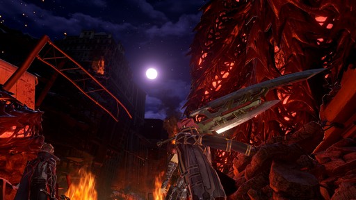 画像ギャラリー No.013のサムネイル画像 / 「CODE VEIN」，離ればなれになった仲間を探す「ヤクモ」と，絶えることのない炎に包まれたフィールド「火の降る街」の情報が公開