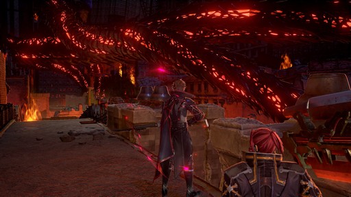 画像ギャラリー No.014のサムネイル画像 / 「CODE VEIN」，離ればなれになった仲間を探す「ヤクモ」と，絶えることのない炎に包まれたフィールド「火の降る街」の情報が公開