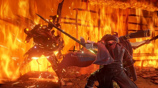 画像ギャラリー No.016のサムネイル画像 / 「CODE VEIN」，離ればなれになった仲間を探す「ヤクモ」と，絶えることのない炎に包まれたフィールド「火の降る街」の情報が公開