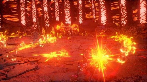 画像ギャラリー No.025のサムネイル画像 / 「CODE VEIN」，離ればなれになった仲間を探す「ヤクモ」と，絶えることのない炎に包まれたフィールド「火の降る街」の情報が公開