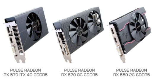 画像ギャラリー No.002のサムネイル画像 / PULSEシリーズのSapphire製RX 570およびRX 550カード計3製品が国内発売