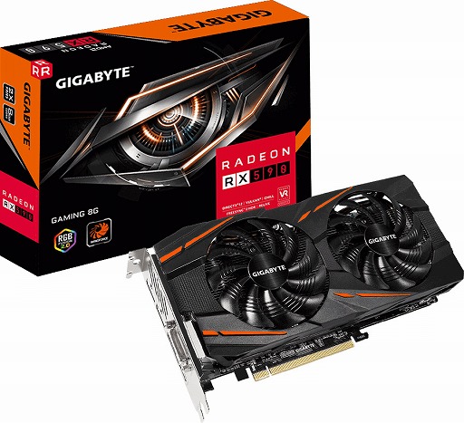 画像ギャラリー No.001のサムネイル画像 / 「WINDFORCE 2X」クーラー搭載のGIGABYTE製RX 590カードが国内発売