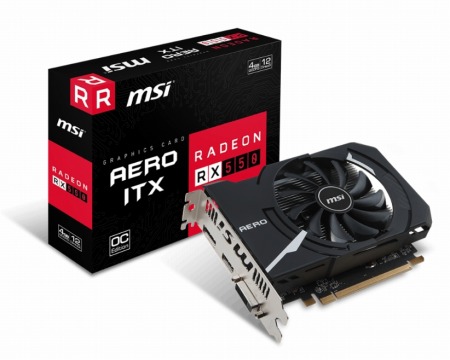 画像ギャラリー No.001のサムネイル画像 / カード長約155mmのRadeon RX 550搭載カードがMSIから。税込約9700円