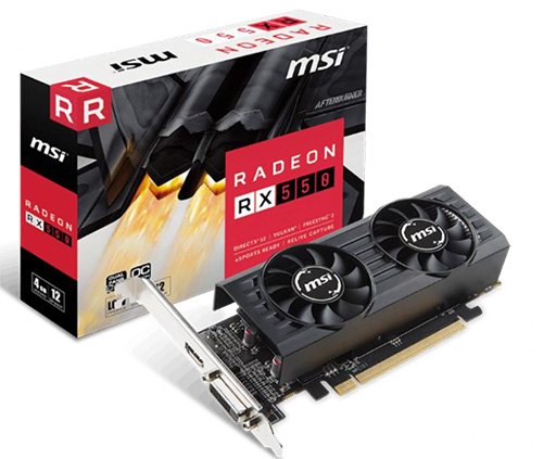 画像ギャラリー No.001のサムネイル画像 / MSI,ロープロ対応のRadeon RX 550搭載カードを国内発売