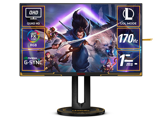 画像ギャラリー No.002のサムネイル画像 / 世界初の「LoL」専用画質モードを備えたLoLコラボゲーマー向け液晶ディスプレイがAOCから登場