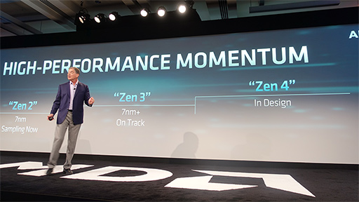 画像ギャラリー No.008のサムネイル画像 / AMD，64コア128スレッド対応の次世代EPYC「Rome」を予告。「Zen 3」「Zen 4」マイクロアーキテクチャ開発の進捗も明らかに