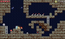 画像ギャラリー No.009のサムネイル画像 / ゲーム作りにハマった親子が作成した2Dアクションゲーム「ドウクツジマ」が配信