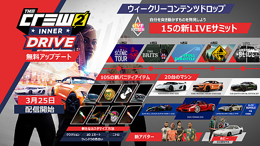 画像ギャラリー No.009のサムネイル画像 / 「ザ クルー2」，無料アップデート第5弾「INNER DRIVE」，本日配信