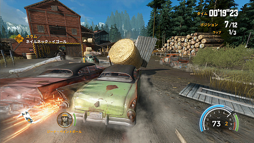 画像ギャラリー No.004のサムネイル画像 / 「FlatOut 4: Total Insanity」の日本語版が本日リリース。過激なレースやドライバーを射出する「スタント」が楽しめる本作のインプレッションをお届け