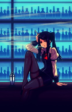 画像ギャラリー No.019のサムネイル画像 / PS Vita版「VA-11 Hall-A」は11月16日に発売。PC-98風グラフィックスで描かれるディストピア&サイバーパンク世界の物語