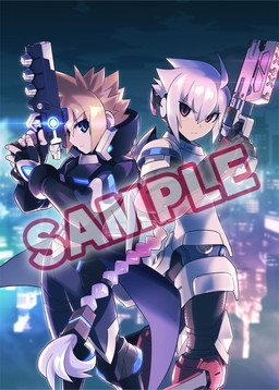 画像ギャラリー No.001のサムネイル画像 / Switch「蒼き雷霆ガンヴォルト ストライカーパック」,店舗特典の描き下ろしイラストが公開。6月21日には生放送も