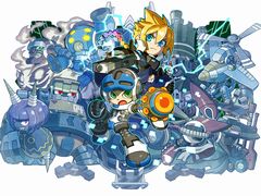 「マイティガンヴォルト バースト」のNintendo Siwtch版が本日配信。主人公のベックとガンヴォルト，そしてボスキャラ＆ステージの情報が公開に