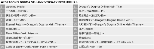 画像ギャラリー No.002のサムネイル画像 / 「ドラゴンズドグマ」シリーズのベストアルバムが12月20日に発売。収録曲を公開