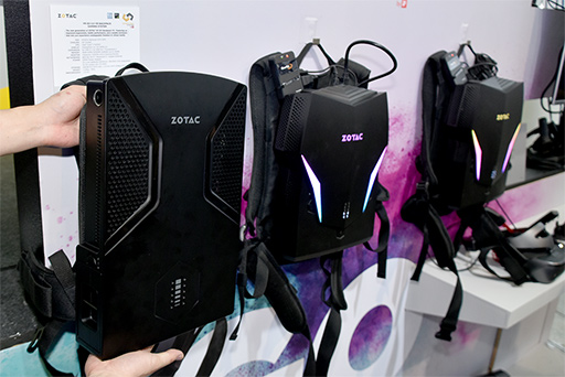画像ギャラリー No.004のサムネイル画像 / これが最後のバックパック型PCになるか? ZOTACの新製品「VR GO 2.0」をCOMPUTEXで体験してみた