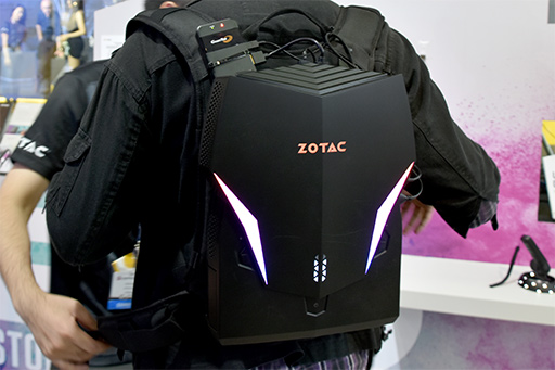 画像ギャラリー No.007のサムネイル画像 / これが最後のバックパック型PCになるか? ZOTACの新製品「VR GO 2.0」をCOMPUTEXで体験してみた
