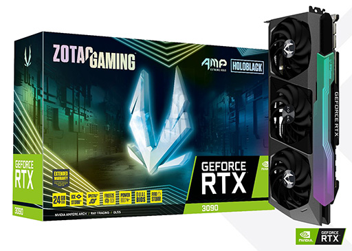画像ギャラリー No.001のサムネイル画像 / ZOTAC，独自クーラー搭載でOC仕様のRTX 3090/3080カードを発売