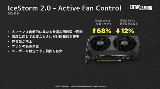 画像ギャラリー No.004のサムネイル画像 / ZOTAC,マイニング対策版RTX 3070/3060 Ti搭載カードを国内発売