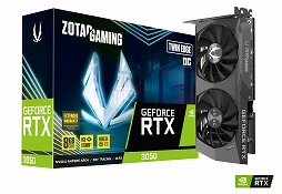 画像ギャラリー No.001のサムネイル画像 / ZOTACからRTX 3050搭載カードが登場。OC仕様と定格仕様の2製品を用意