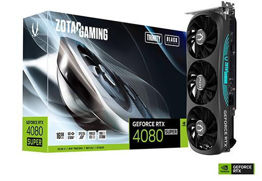 画像ギャラリー No.002のサムネイル画像 / LED付き大型3連ファンクーラー搭載のZOTAC製「GeForce RTX 4080 SUPER」搭載カードが発売。価格は18万5800円前後