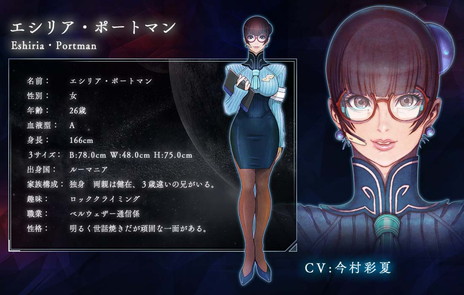画像ギャラリー No.003のサムネイル画像 / 「雷電V Director's Cut」の出演声優が公開。オペレーターのエリシア・ポートマンを演じるのは今村彩夏さん