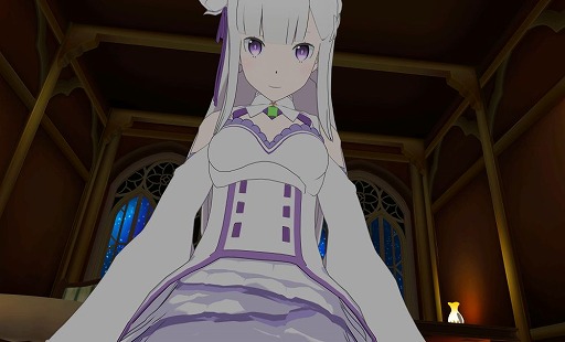 画像ギャラリー No.012のサムネイル画像 / 異世界気分を味わおう。スマホ向けVRアプリ「VRでエミリアと異世界生活-膝枕編」と「添寝編」が6月9日に配信決定。レム版は本日配信