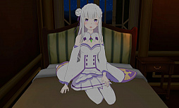 画像ギャラリー No.004のサムネイル画像 / エミリアに甘えてみる? スマホ向けVRアプリ「VRでエミリアと異世界生活-膝枕編」と「添寝編」が配信開始