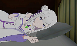 画像ギャラリー No.005のサムネイル画像 / エミリアに甘えてみる? スマホ向けVRアプリ「VRでエミリアと異世界生活-膝枕編」と「添寝編」が配信開始