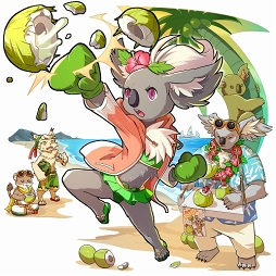 画像ギャラリー No.003のサムネイル画像 / 「ファイトリーグ」，7月31日12：00より水着コスチュームのファイターが登場するガチャを開催