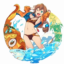 画像ギャラリー No.005のサムネイル画像 / 「ファイトリーグ」，7月31日12：00より水着コスチュームのファイターが登場するガチャを開催