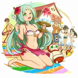画像ギャラリー No.011のサムネイル画像 / 「ファイトリーグ」，7月31日12：00より水着コスチュームのファイターが登場するガチャを開催