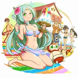 画像ギャラリー No.012のサムネイル画像 / 「ファイトリーグ」，7月31日12：00より水着コスチュームのファイターが登場するガチャを開催