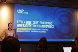 画像ギャラリー No.002のサムネイル画像 / ［GDC 2018］「Radeon RX Vega M」搭載CPU「Kaby Lake-G」のベンチマークスコアをIntelが公表。GTX 1050 Tiより速い!?