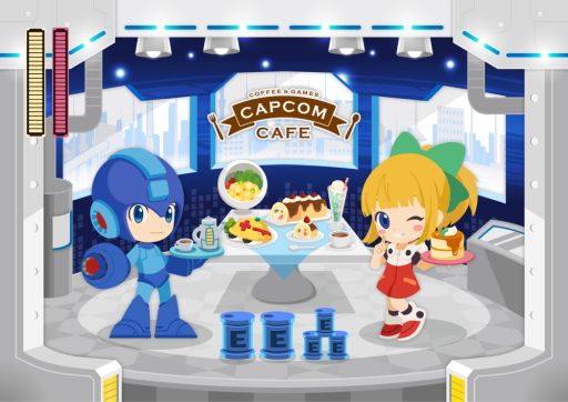 画像ギャラリー No.001のサムネイル画像 / カプコンカフェ イオンレイクタウン店,「ロックマン」とのコラボを2月22日から開催