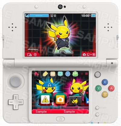 画像ギャラリー No.004のサムネイル画像 / 「ポケモン」の3DS用テーマが配信。「ボスごっこピカチュウ」と「ラプラスに乗って」の2種