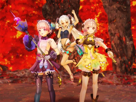 画像ギャラリー No.034のサムネイル画像 / 「リディー&スールのアトリエ」旅の舞台となる「絵画の世界」に関する3人のキャラクター情報が公開。調合システムの新要素も