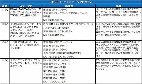 画像ギャラリー No.002のサムネイル画像 / スクエニのTGS 2017特設サイトが公開。「DISSIDIA FF NT」や「FFXV」の最新拡張パックをプレイアブル出展し,生配信も実施