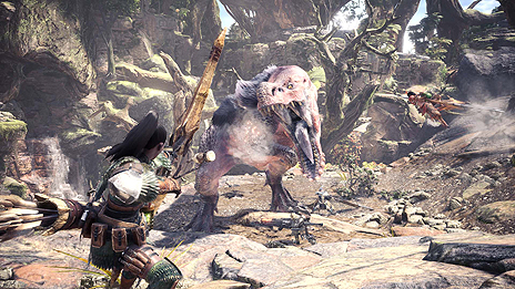 画像ギャラリー No.005のサムネイル画像 / 明日発売「MONSTER HUNTER: WORLD」，マルチプレイの最新情報が公開。機械獣なオトモ装備を狙える「Horizon Zero Dawn」コラボも