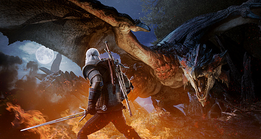 画像ギャラリー No.004のサムネイル画像 / PS4版「MONSTER HUNTER: WORLD」で「ウィッチャー3 ワイルドハント」とのコラボがスタート。異世界の怪物“レーシェン”が登場するほか，主人公“ゲラルト”の操作が可能に