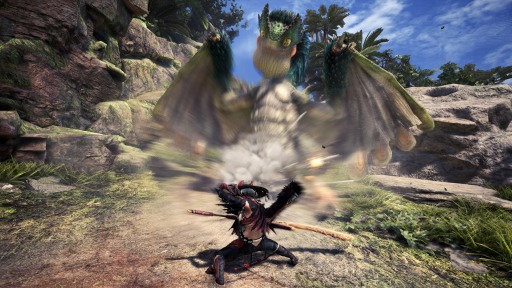 画像ギャラリー No.012のサムネイル画像 / 「MONSTER HUNTER WORLD: ICEBORNE」の新アクション「クラッチクロー」の情報が公開。大剣と刀の新連携アクション動画もお届け