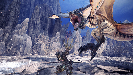 画像ギャラリー No.005のサムネイル画像 / 大型拡張「MONSTER HUNTER WORLD: ICEBORNE」，片手剣と双剣のアクション紹介動画が公開