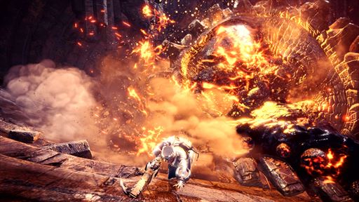 画像ギャラリー No.008のサムネイル画像 / 「MONSTER HUNTER WORLD:ICEBORNE」のプロモーションムービー第5弾が公開。ジンオウガの登場が明らかに