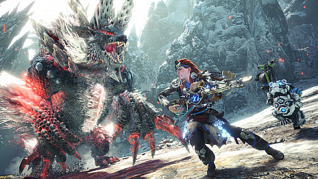 画像ギャラリー No.002のサムネイル画像 / 「MONSTER HUNTER WORLD: ICEBORNE」，「HZD」コラボクエストの続報が公開。ストームスリンガーの強化で強力な特殊弾が使用可能に