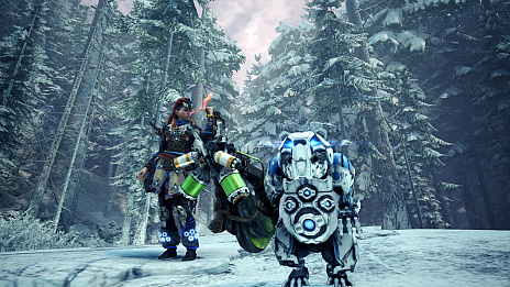 画像ギャラリー No.018のサムネイル画像 / 「MONSTER HUNTER WORLD: ICEBORNE」，「HZD」コラボクエストの続報が公開。ストームスリンガーの強化で強力な特殊弾が使用可能に