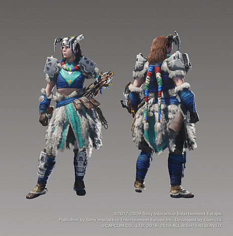 画像ギャラリー No.019のサムネイル画像 / 「MONSTER HUNTER WORLD: ICEBORNE」，「HZD」コラボクエストの続報が公開。ストームスリンガーの強化で強力な特殊弾が使用可能に