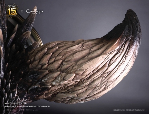 画像ギャラリー No.003のサムネイル画像 / 「MONSTER HUNTER: WORLD」,メインモンスター「滅尽龍 ネルギガンテ」の1/6スケール超大型ヘッドモデルが登場。予約受付中