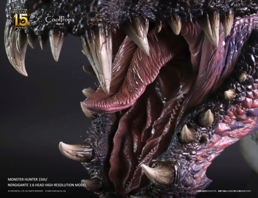 画像ギャラリー No.005のサムネイル画像 / 「MONSTER HUNTER: WORLD」,メインモンスター「滅尽龍 ネルギガンテ」の1/6スケール超大型ヘッドモデルが登場。予約受付中